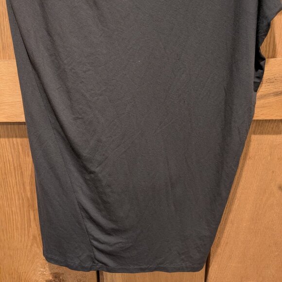 Vince Asymmetric Sleeve Sheath Dress XS Wool Blend Stretch Fit Gray Lined Boat - Picture 5 of 8